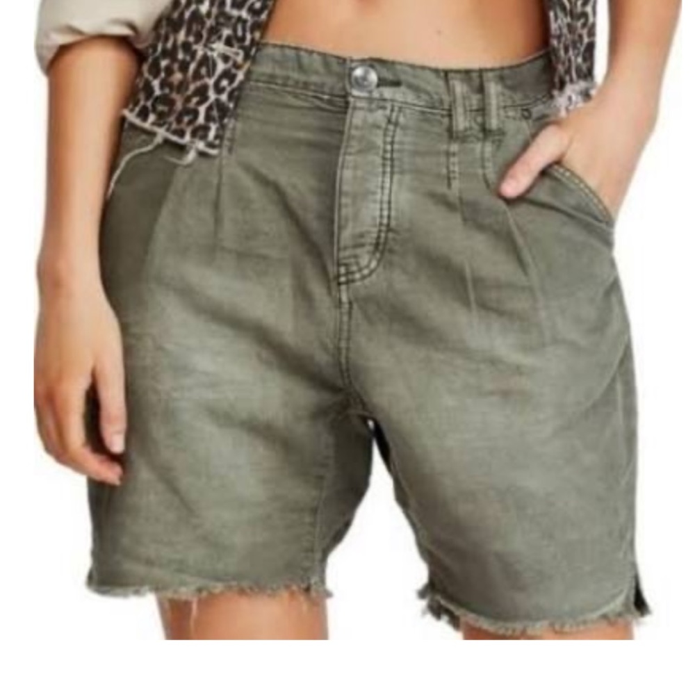 Free People Utility Harem shorts size 0